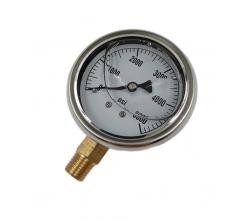 充油底部安裝壓力表5000PSI